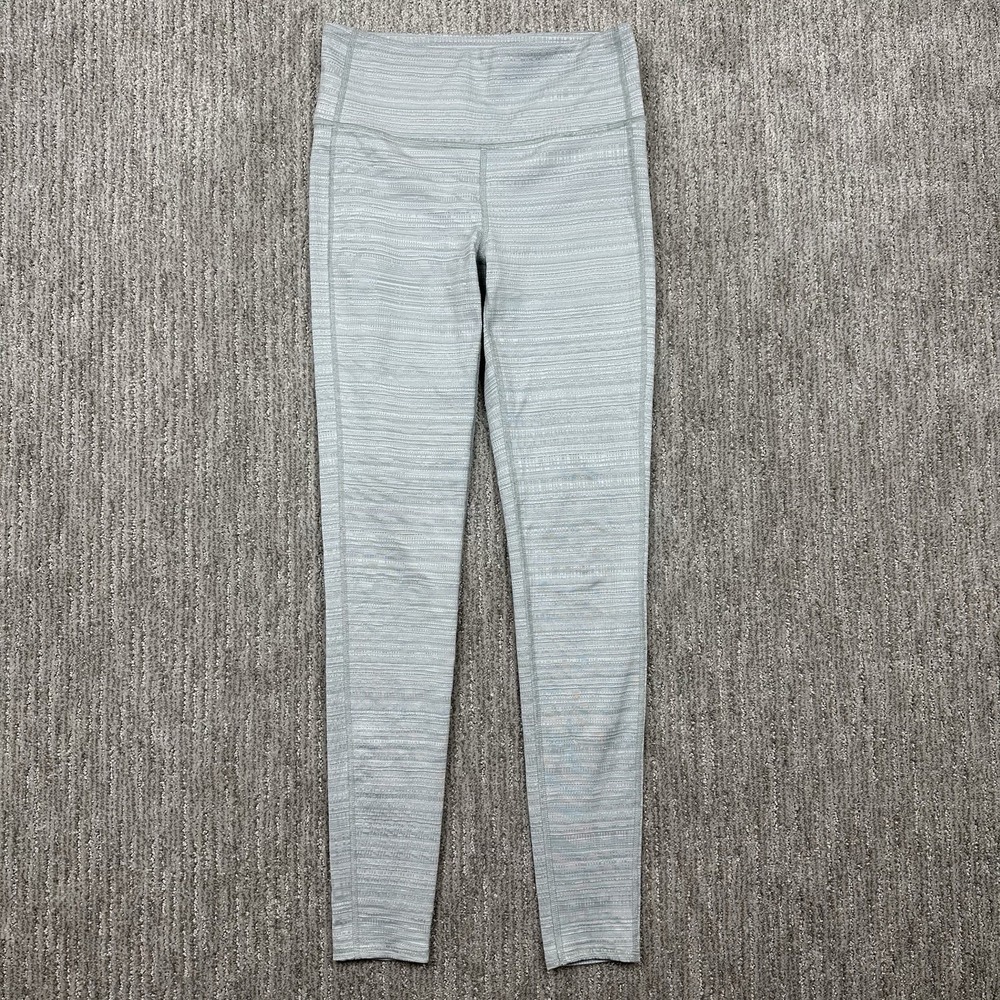 Athleta Leggings Women Small Gray Solid‎ Gym Work Athleisure Workout Pockets